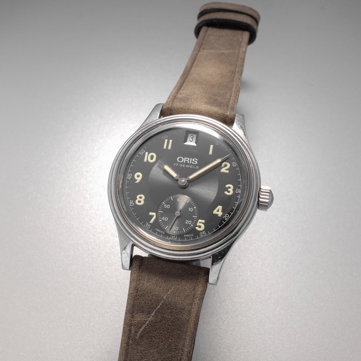 Oris 7459 40 Circa 1980 Military Style Paleh